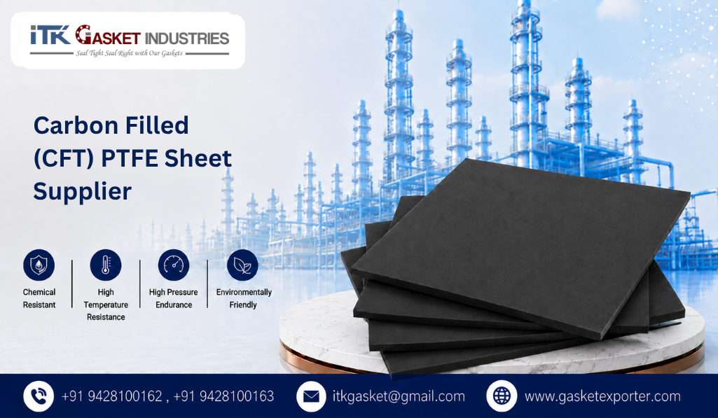 Carbon Filled (CFT) PTFE Sheet Supplier