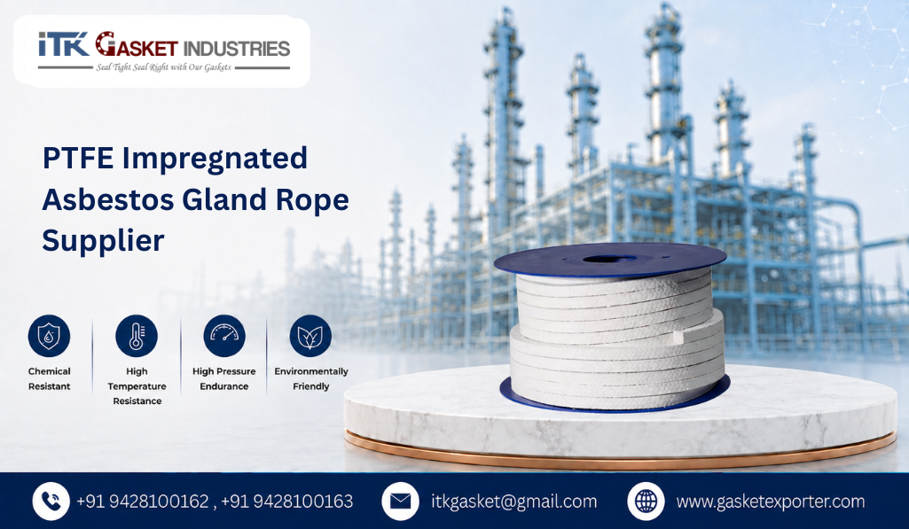 PTFE Impregnated Asbestos Gland Rope Supplier