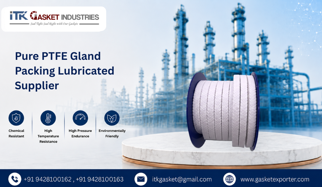 Pure PTFE Gland Packing Lubricated Supplier