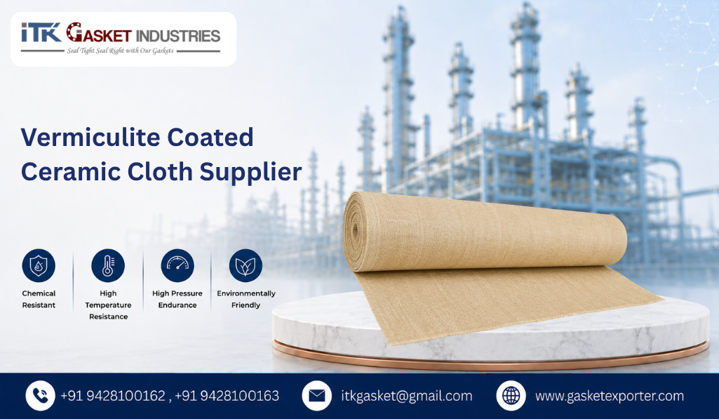 Vermiculite Coated Ceramic Cloth Supplier